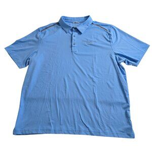 Cutter & Buck CB DryTec Embroidered "Opal Grand" Blue & Grey Polo Shirt Sz XL